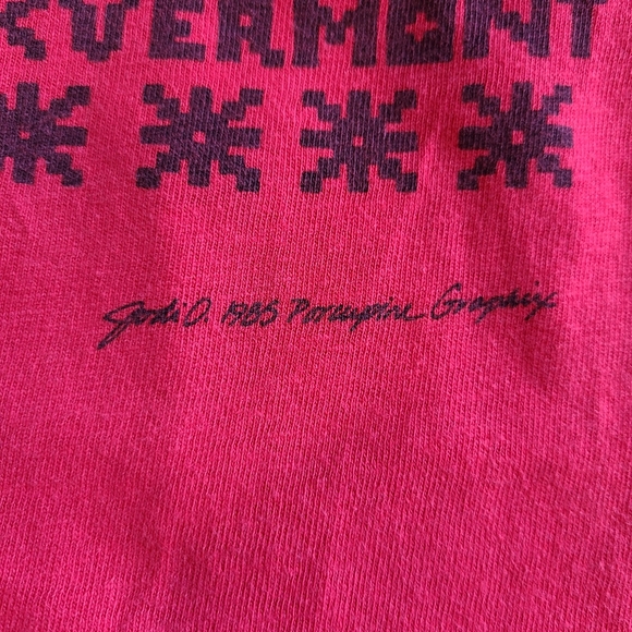 Vintage Fruit of the Loom Santa Christmas Sweatshirt Ugly Sweater Pullover Large - Picture 5 of 9